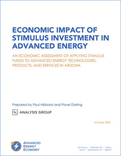 Econ Impact of Stimulus in Advanced Energy AZ