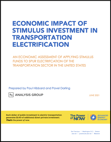 Economic Impact of Stimulus in Electric Transportation Cover-border